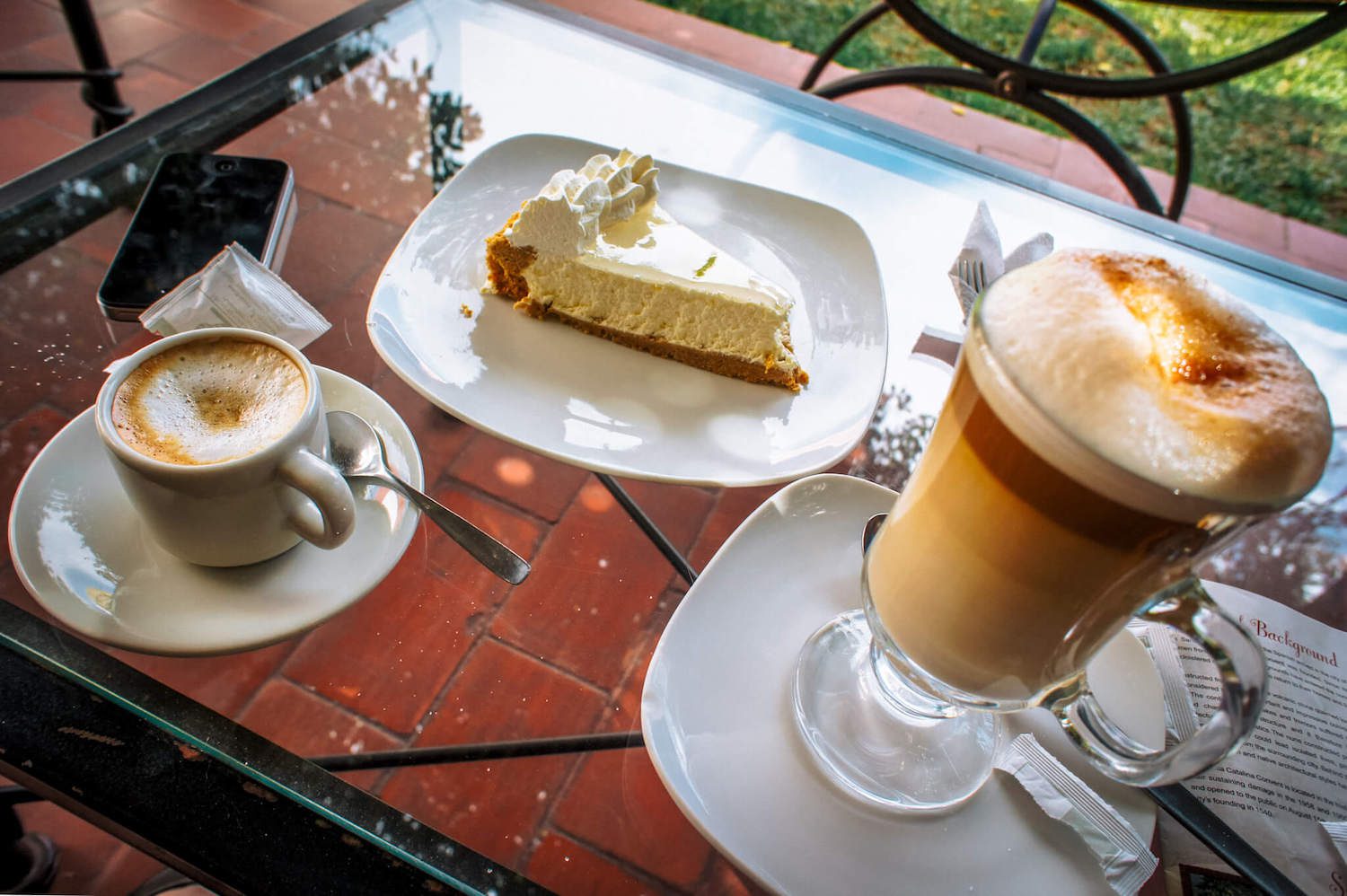 coffee and cake in arequipa peru