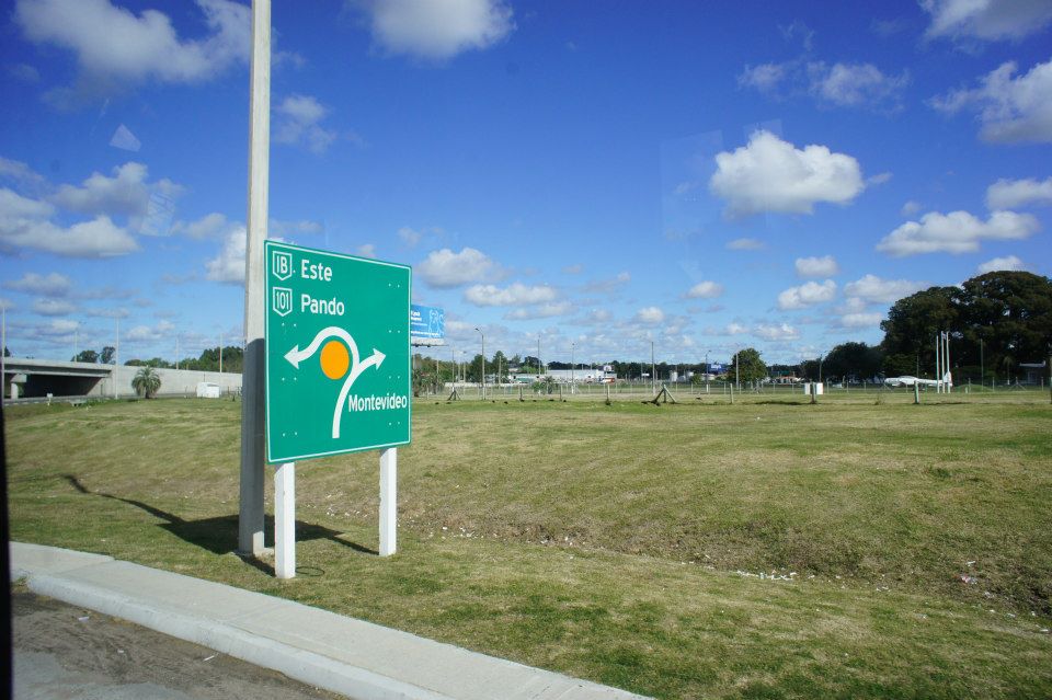 Uruguay Road Sign
