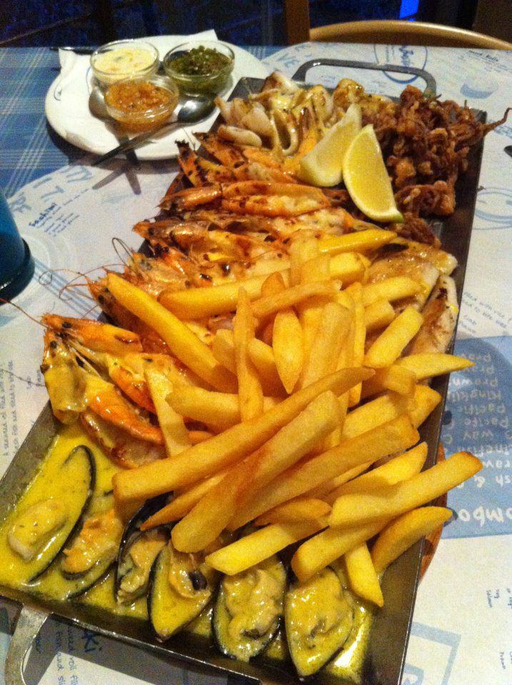 An Ocean Basket seafood platter