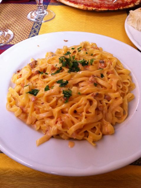 Perfect pasta: Salmon Tagliatelle in Rome
