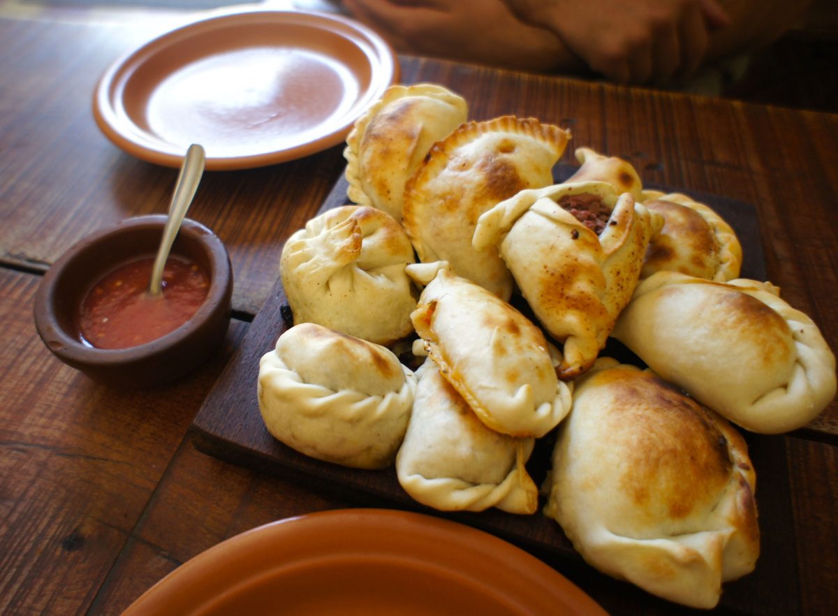 Delicious fried empanadas in Cafayate