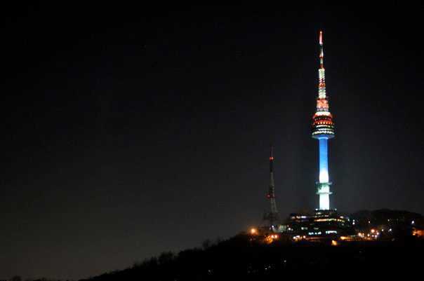 namsan tower at night
