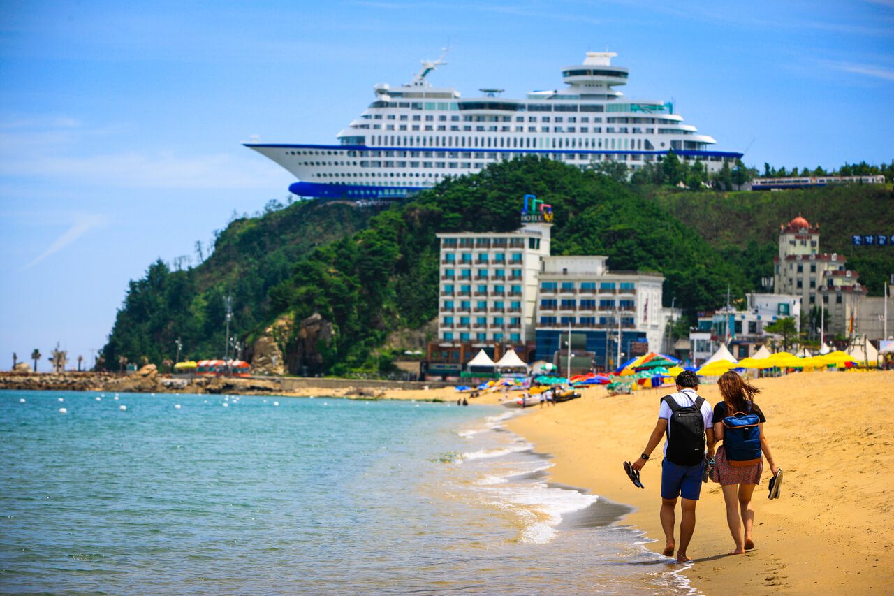 sun cruise resort on jeongdongjin beach in korea