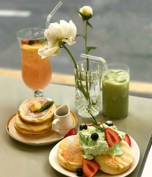 things to do indoors in seoul | peach gray watercolour cafe