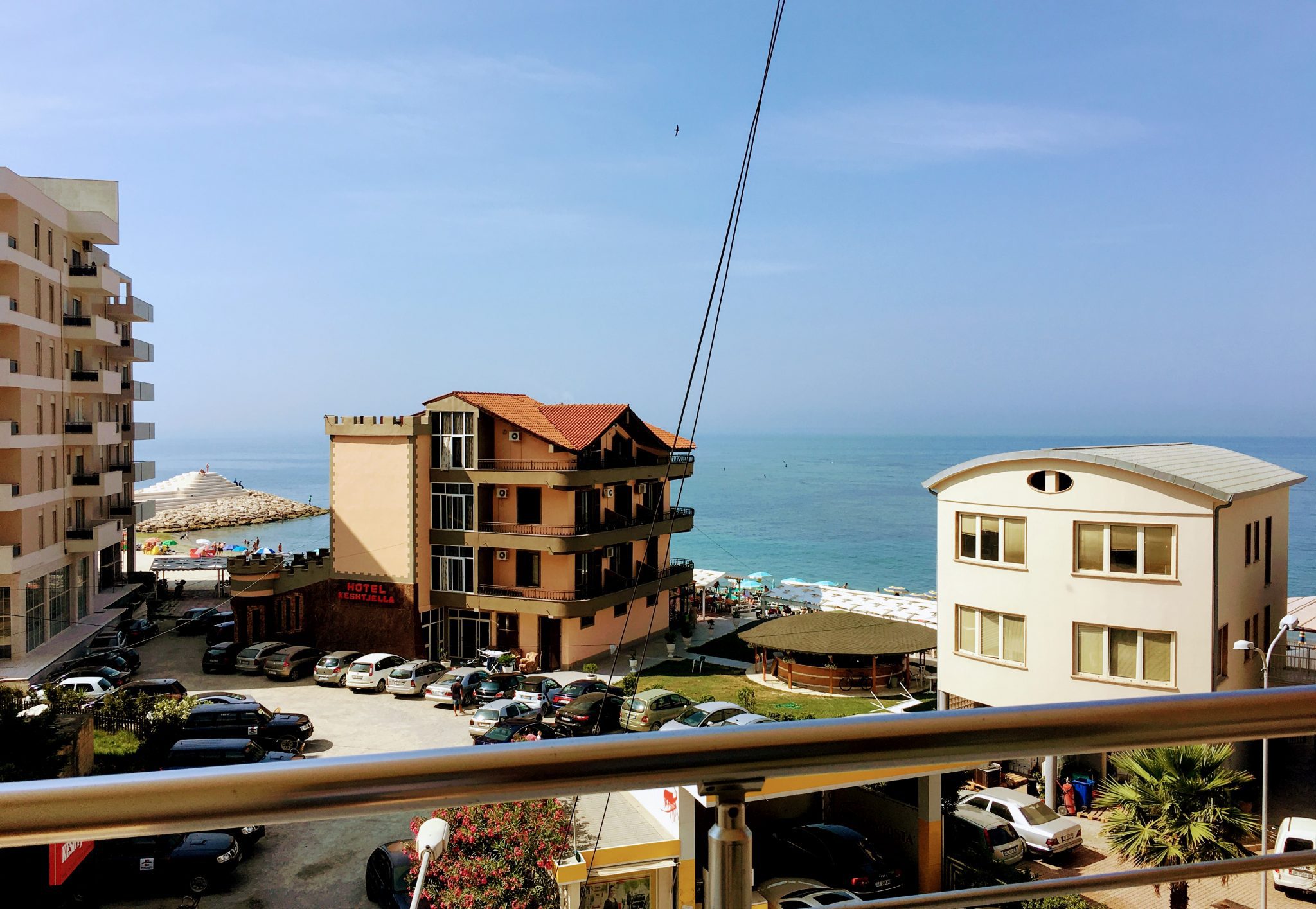 view of durres seafront from nais beach