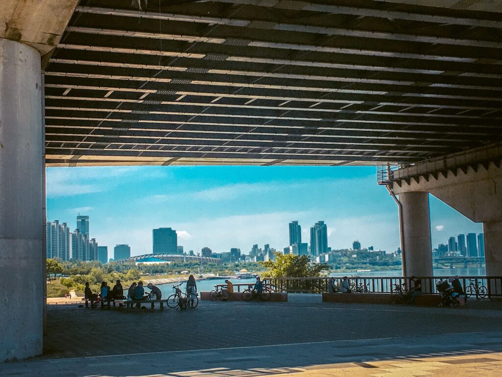 hangang park during summer in seoul