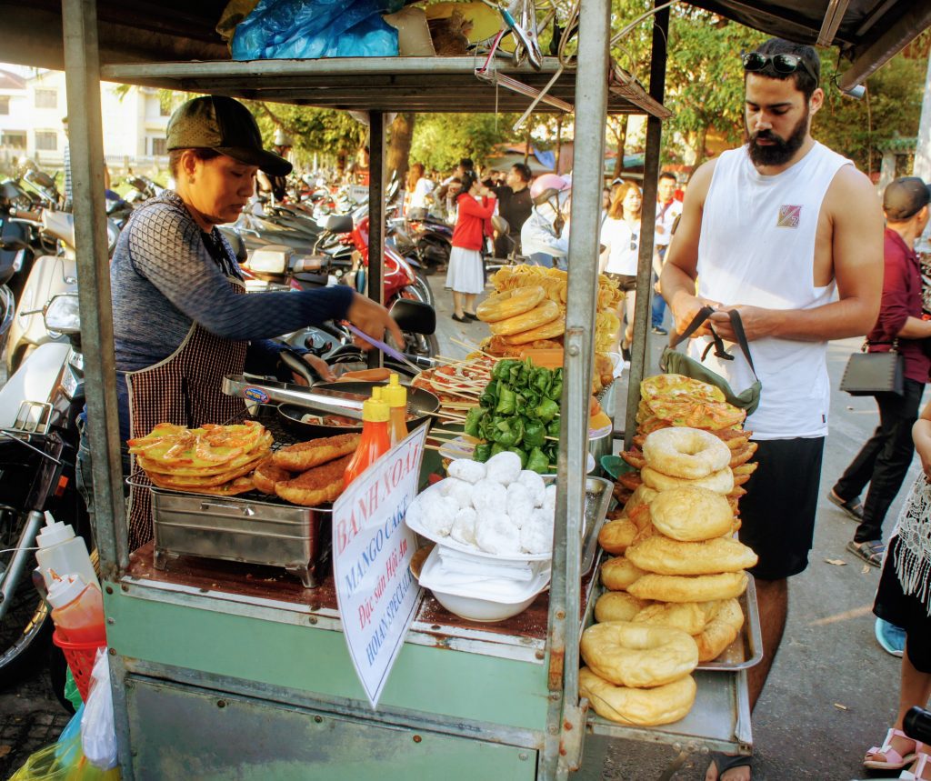 street food cart in hoi an, vietnam