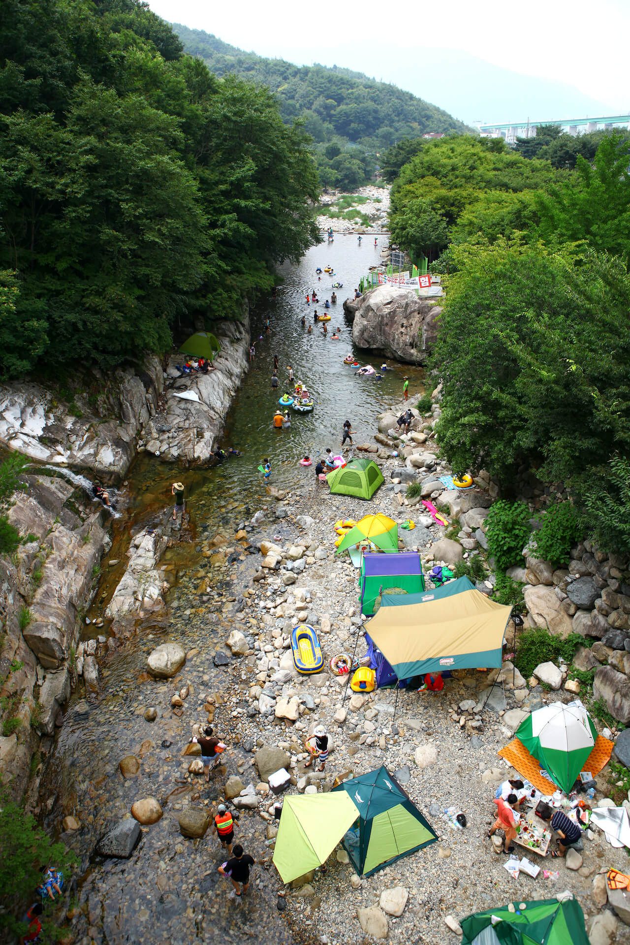 korea in august | mountain valley