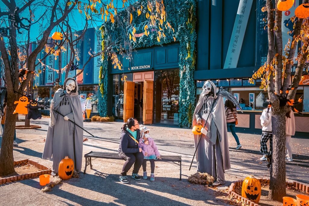 halloween in korea at ganchon rail park