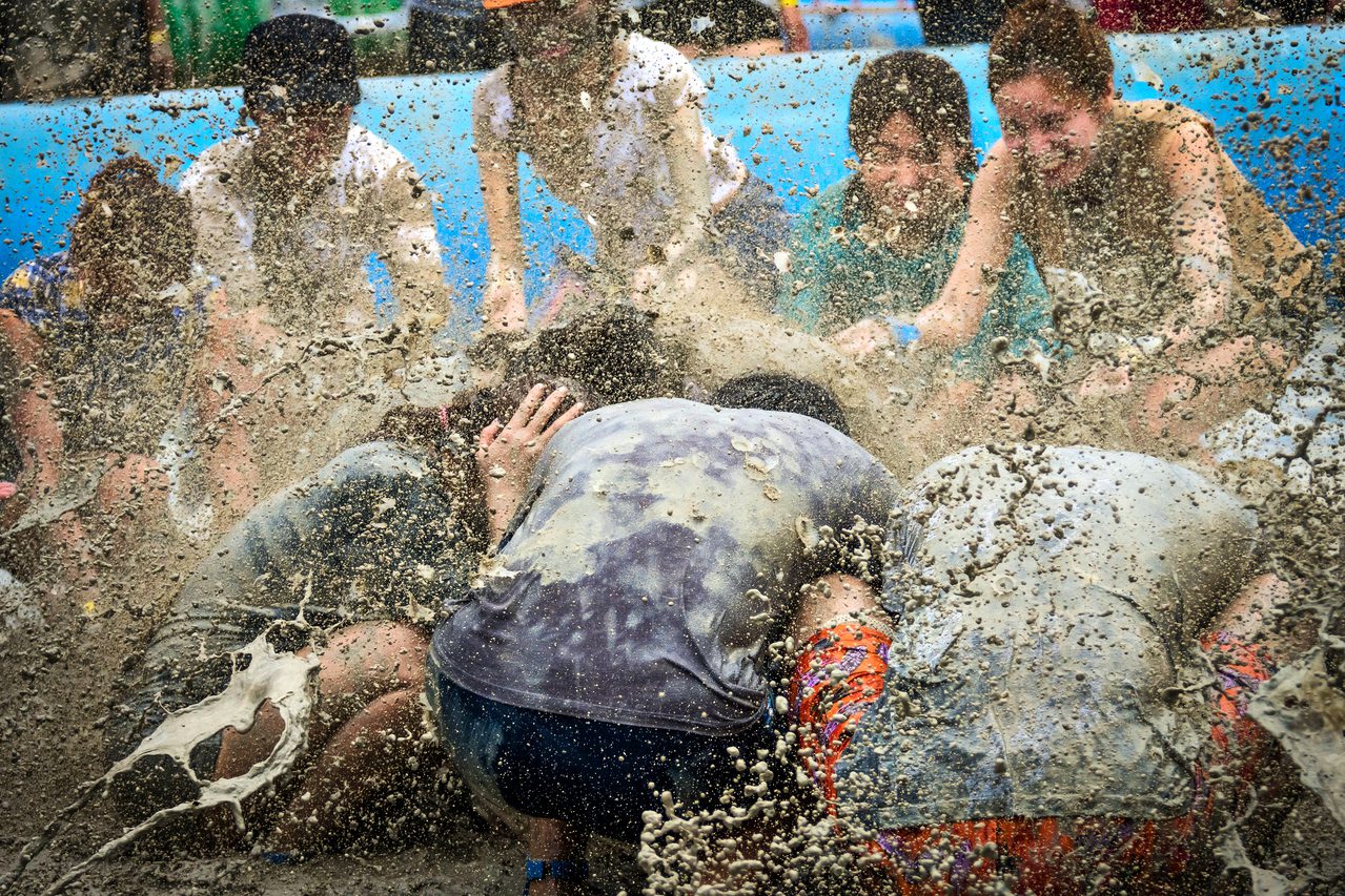 boryeong mud festival at daecheon beach