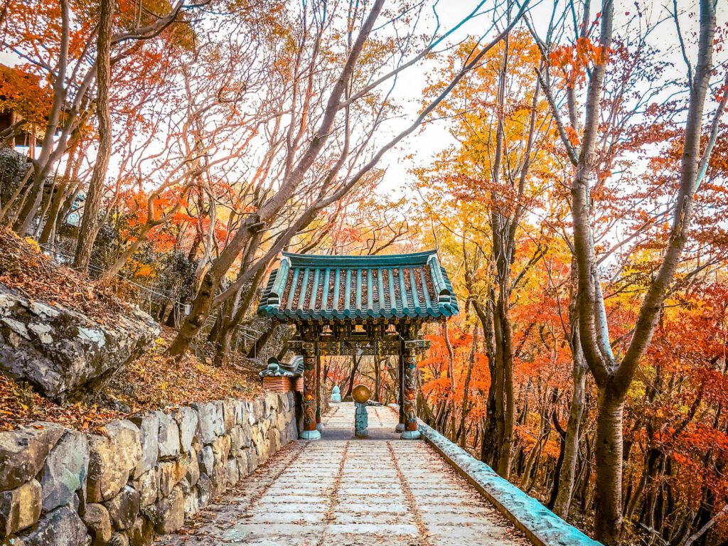 hyangiram hermitage (향일암) in autumn