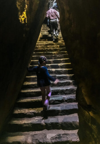 rocky passageways at hyangiram hermitage in yeosu