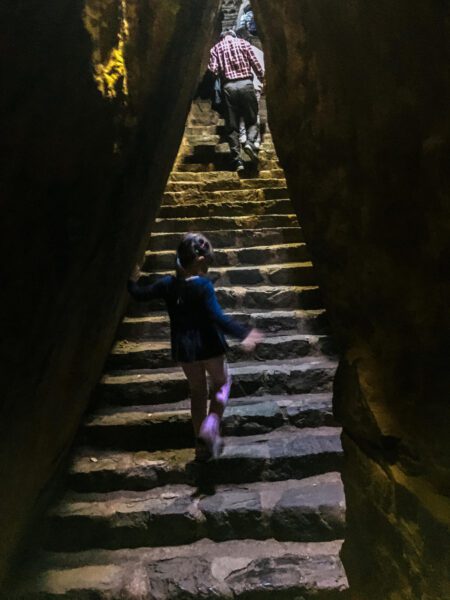 rocky passageways at hyangiram hermitage in yeosu