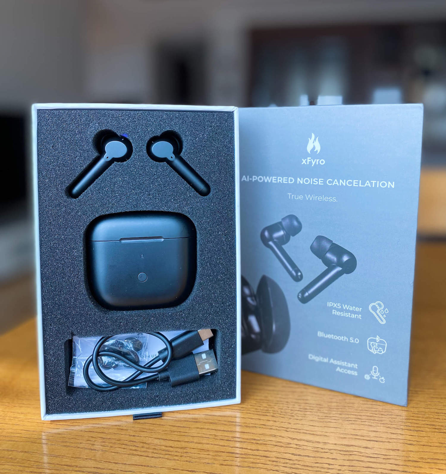 xFyro ANC Pro wireless earbuds box