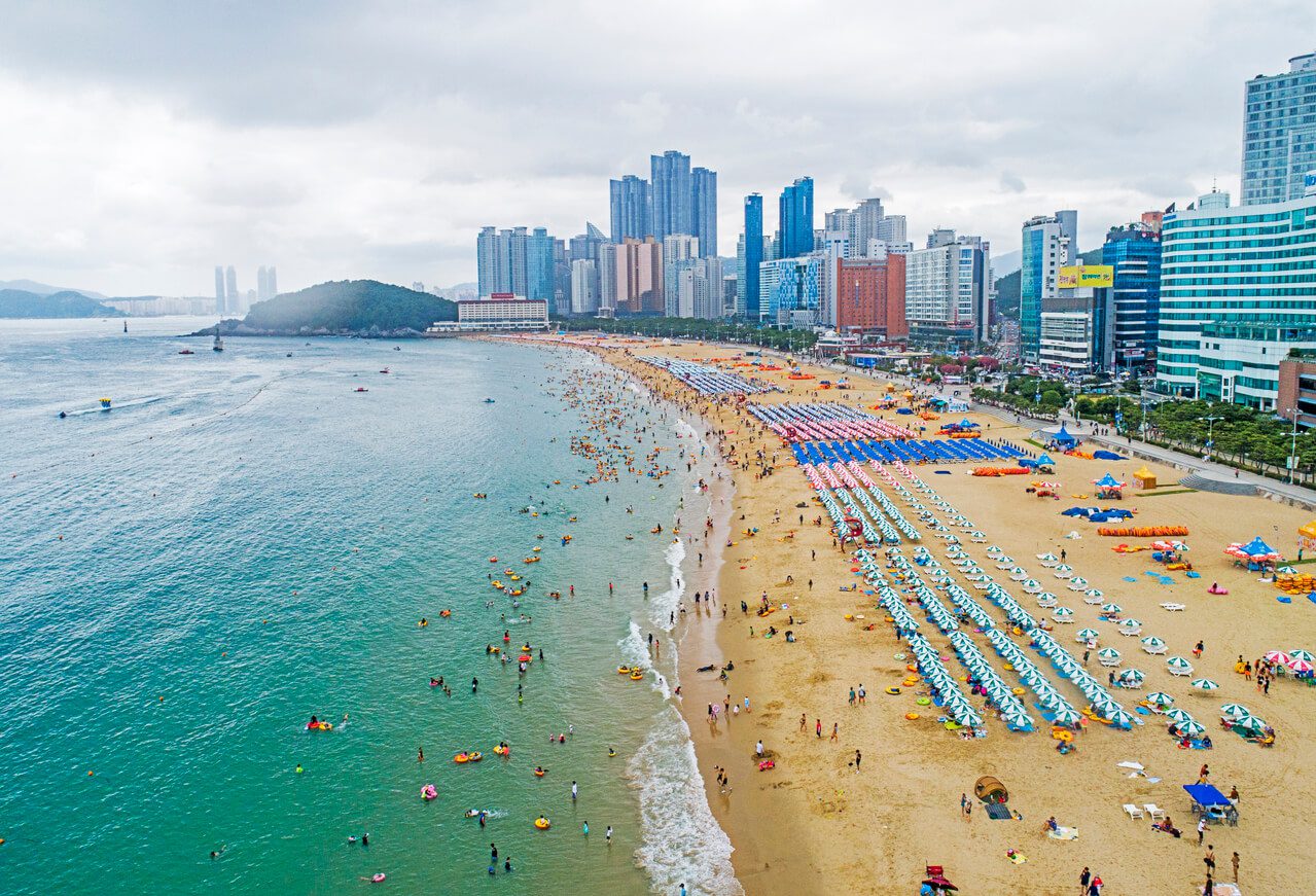 korea in july | haeundae beach busan