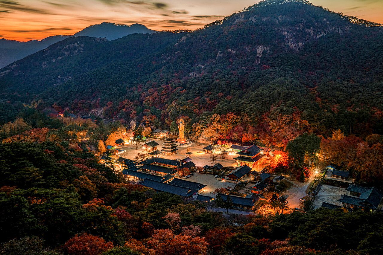 autumn in korea | beopjusa temple