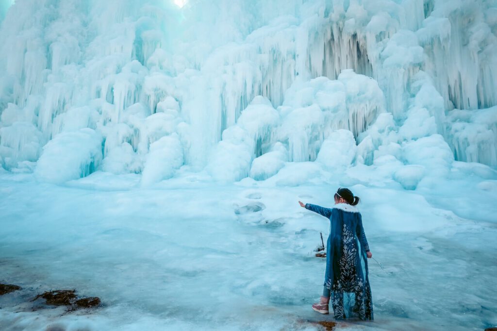 south korea in january | cheongyang ice fountain festival