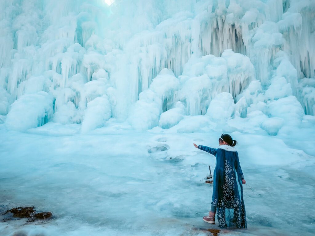 south korea in january | cheongyang ice fountain festival