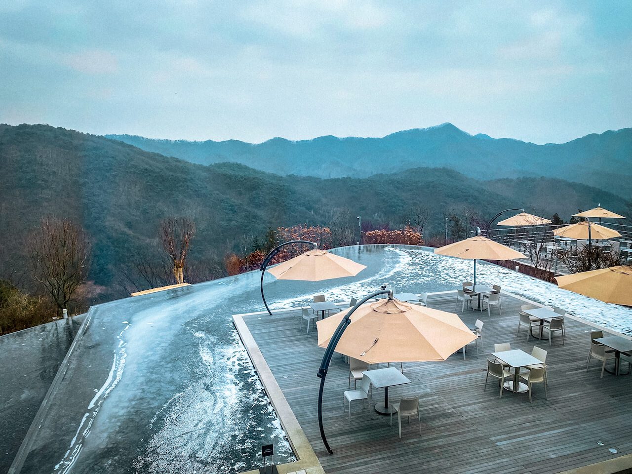 january in south korea | cafe at museum san