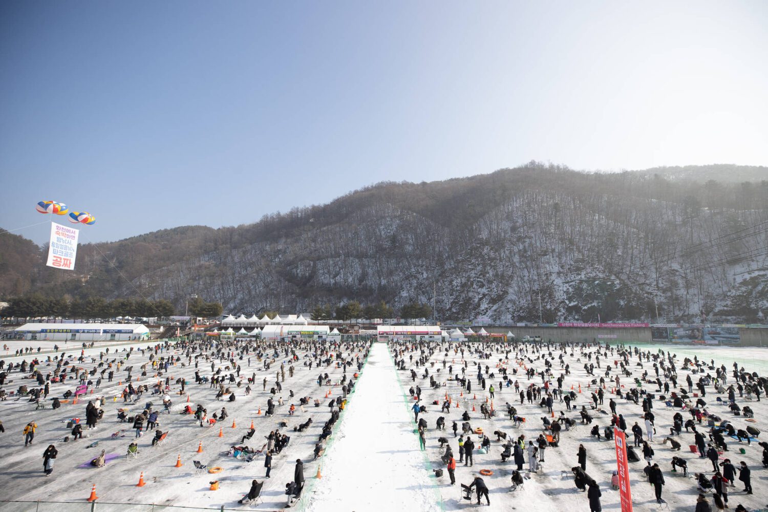 korea in january | hwacheoneo ice fishing festival