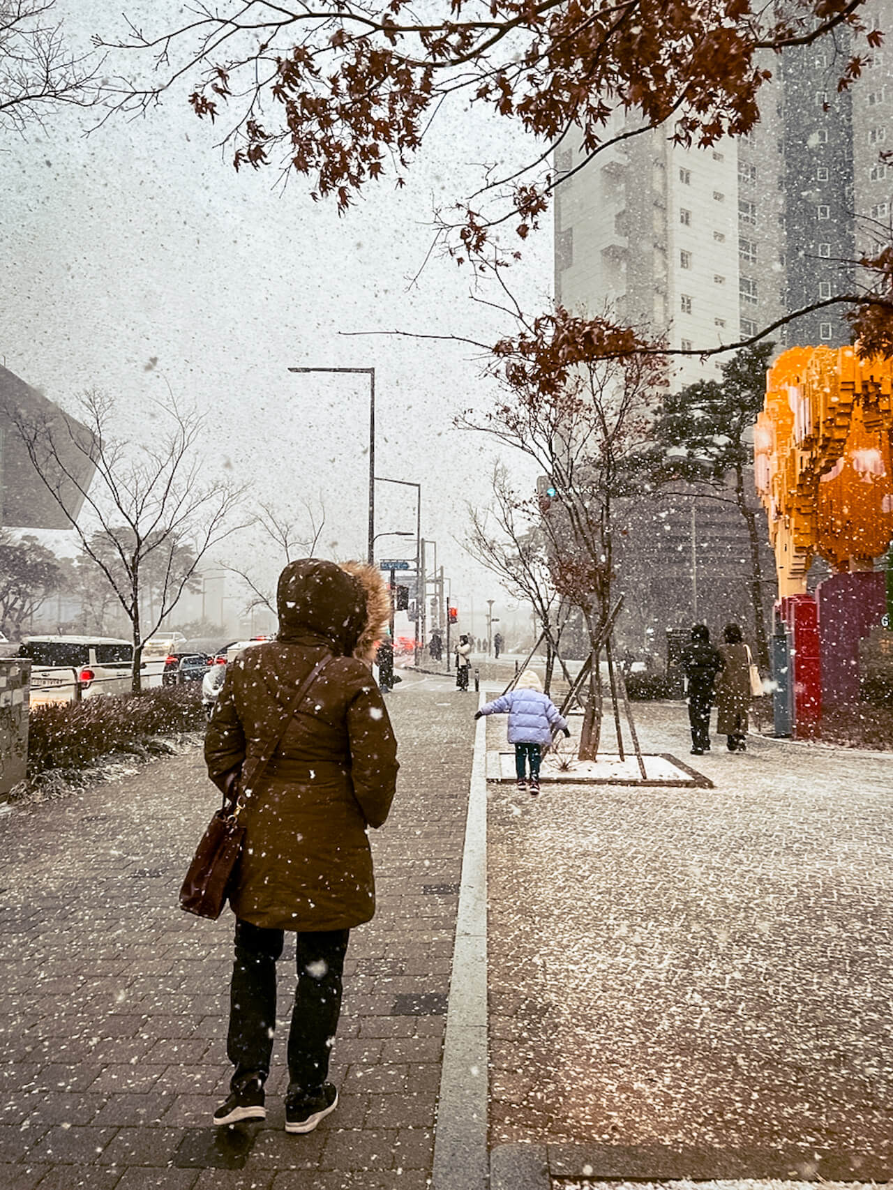 korea in february | snowfall in seoul