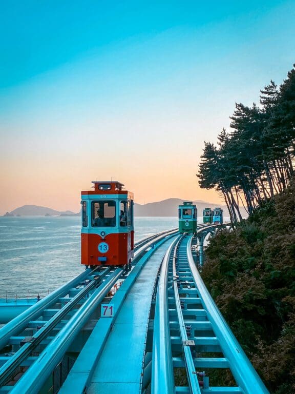How To Book The Adorable Sky Capsule Busan At Haeundae Blueline Park ...