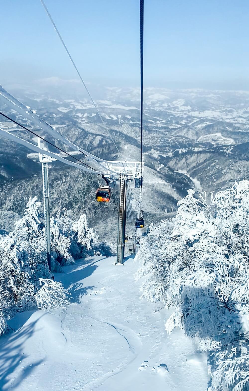 winter in korea | balwangsan cable car