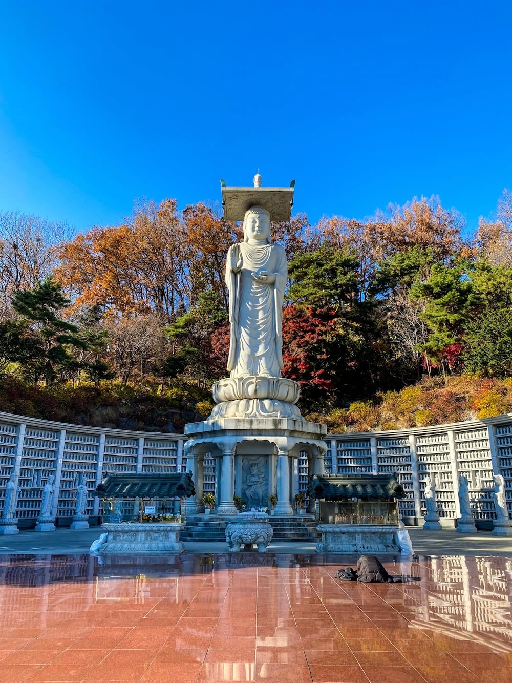 bongeunsa temple in autumn