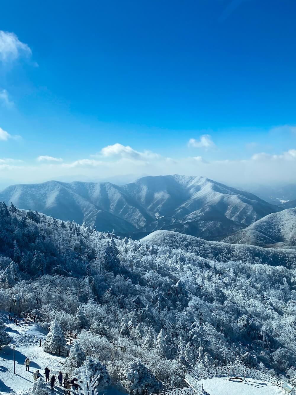 view from balwangsan mountain summit 