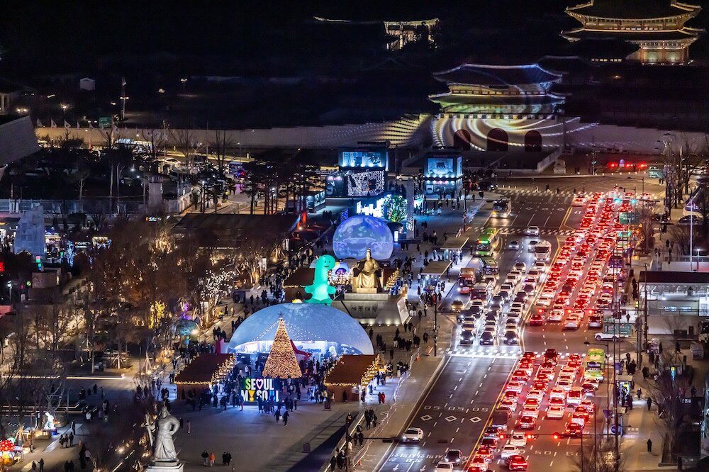 seoul winter festival | gwanghwamun square