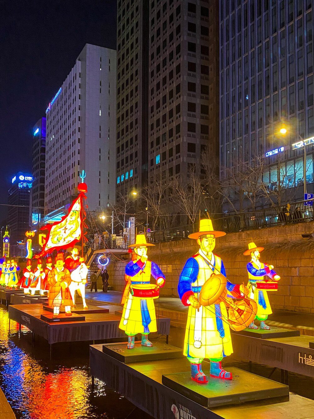 seoul lantern festival in winter
