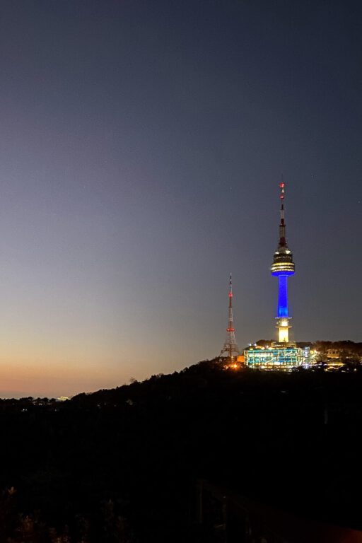 namsan tower at night