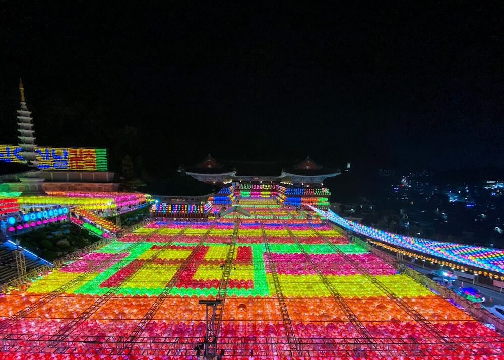 samgwangsa lantern festival in busan