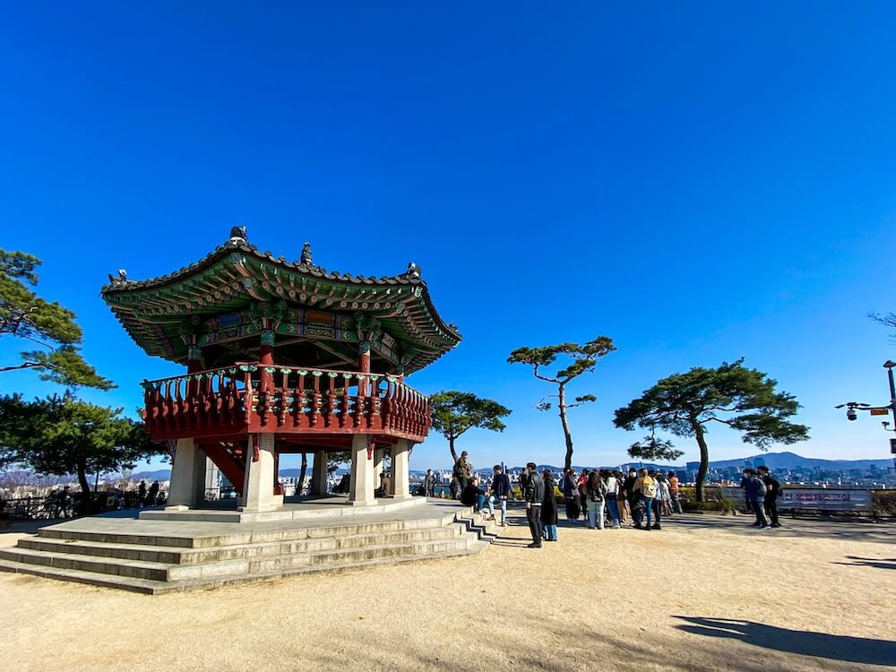 palgakjeong pavilion at eungbongsan mountain