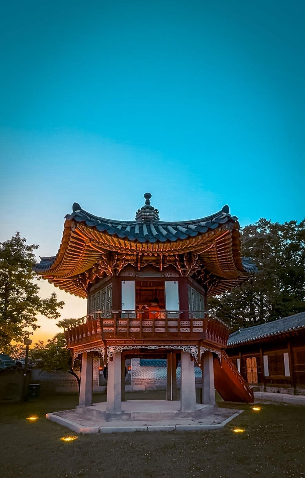 Sangnyangjeong Pavilion during changdeokgung moonlight tour
