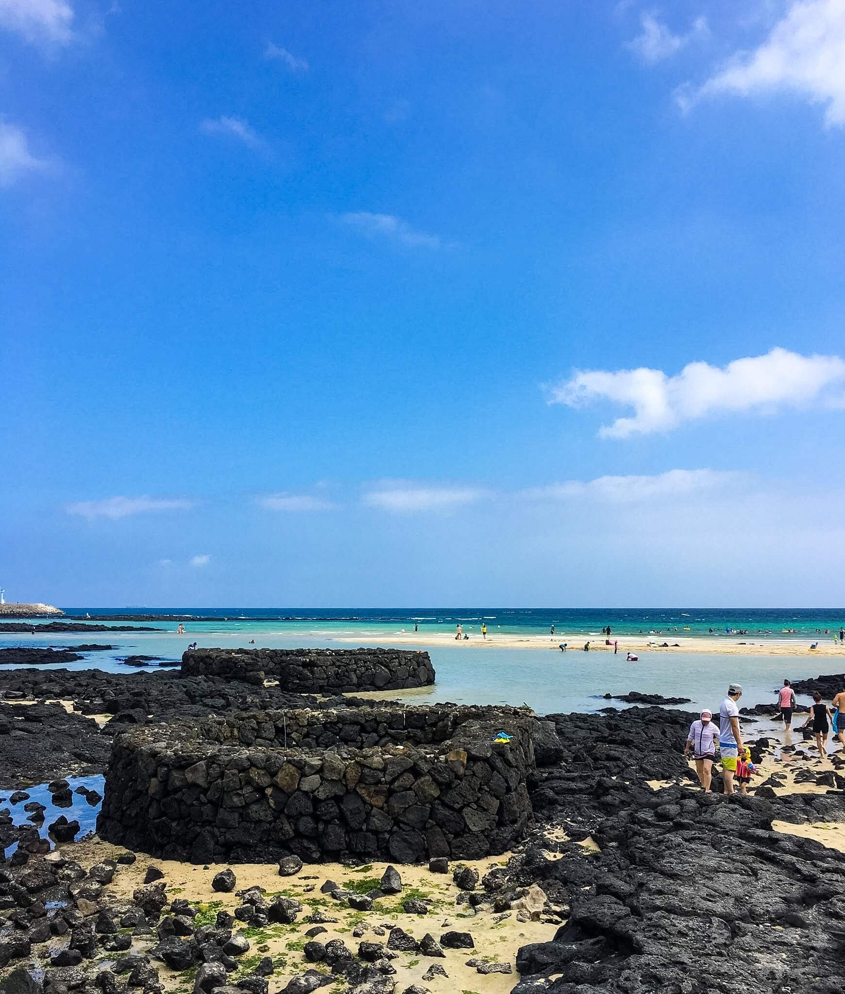 hamdeok beach in jeju korea